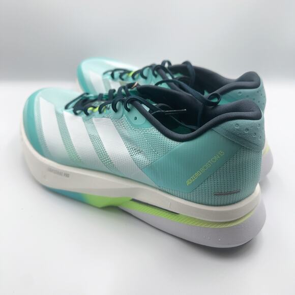 Size 11 Adidas Adizero Boston 13 Flash Aqua JS4945 Men’s New main image 4